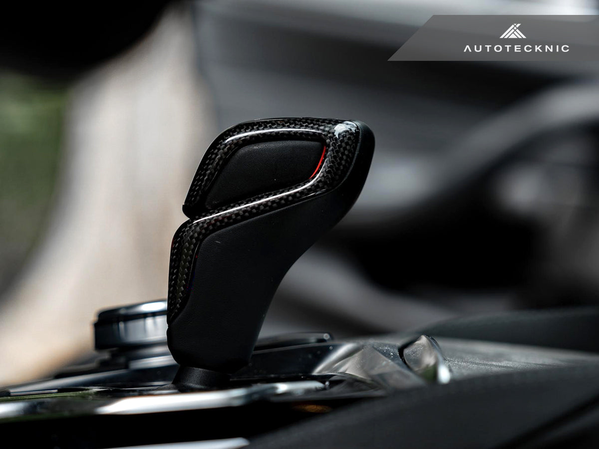 AutoTecknic Carbon Fiber Gear Selector Side Covers - F90 M5-Interior-Silicon Valley Bimmer