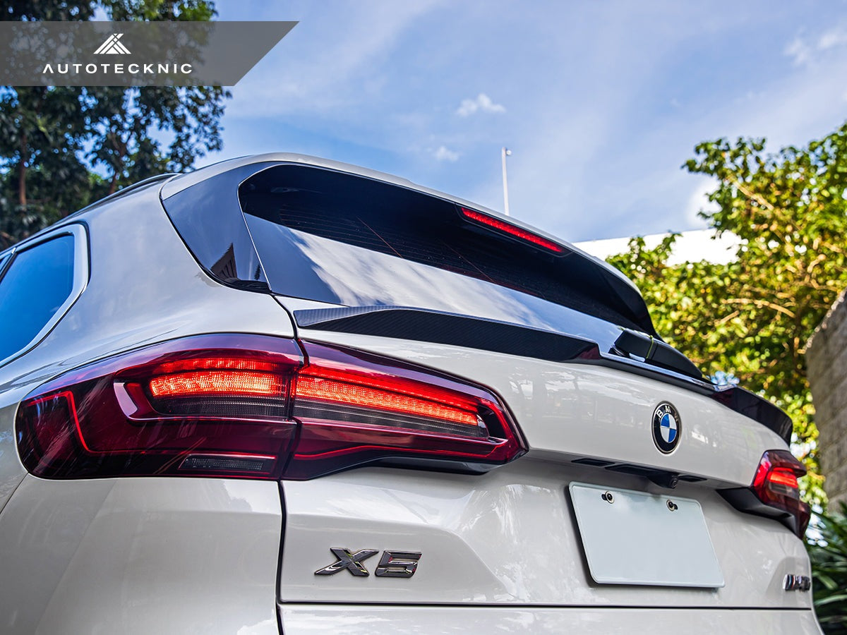 AutoTecknic Carbon Fiber Hatch Spoiler - F95 X5M | G05 X5-Exterior-Silicon Valley Bimmer