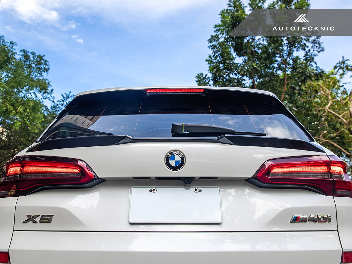 AutoTecknic Carbon Fiber Hatch Spoiler - F95 X5M | G05 X5-Exterior-Silicon Valley Bimmer