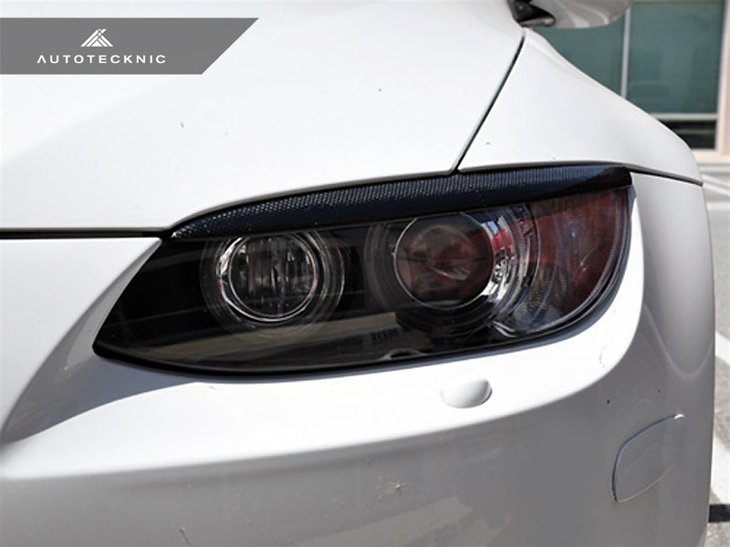 AutoTecknic Carbon Fiber Headlight Trim Set - E92/ E93 M3 & 3-Series Coupe/ Convertible Pre-LCI-Exterior-Silicon Valley Bimmer