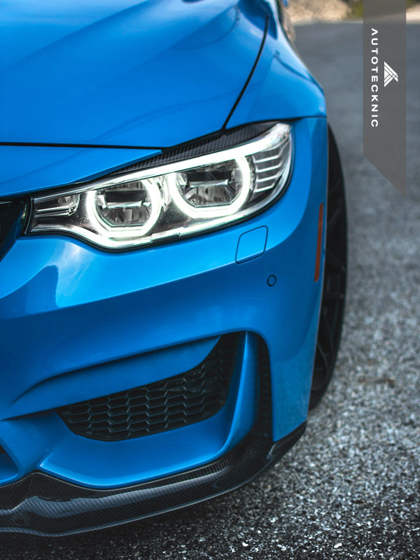 AutoTecknic Carbon Fiber Headlight Trim Set - F80 M3 | F82/ F83 M4-Exterior-Silicon Valley Bimmer