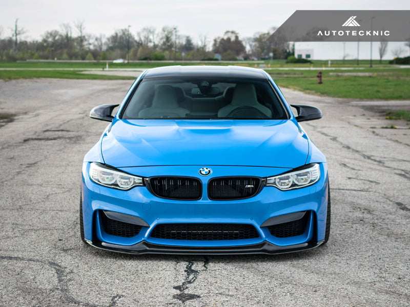 AutoTecknic Carbon Fiber Headlight Trim Set - F80 M3 | F82/ F83 M4-Exterior-Silicon Valley Bimmer