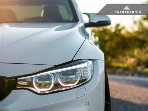 AutoTecknic Carbon Fiber Headlight Trim Set - F80 M3 | F82/ F83 M4-Exterior-Silicon Valley Bimmer