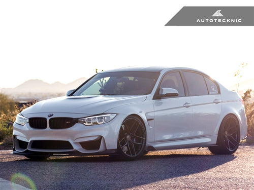 AutoTecknic Carbon Fiber Headlight Trim Set - F80 M3 | F82/ F83 M4-Exterior-Silicon Valley Bimmer