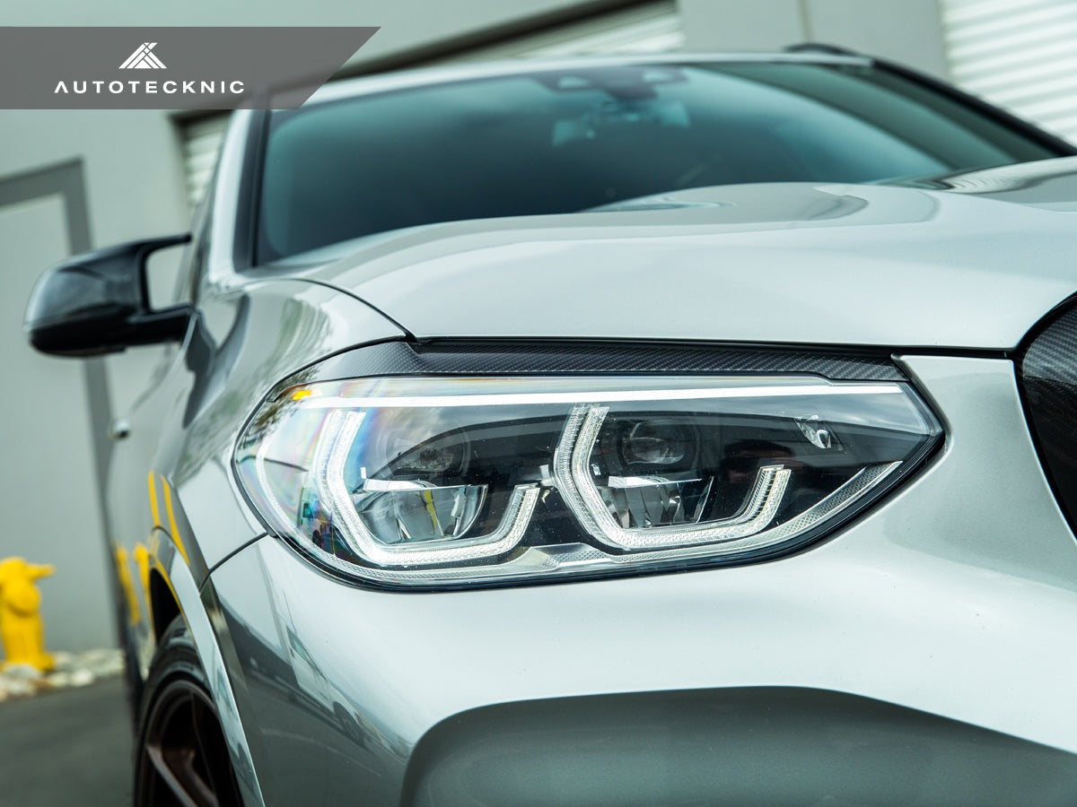 AutoTecknic Carbon Fiber Headlight Trim Set - F97 X3M | F98 X4M-Exterior-Silicon Valley Bimmer