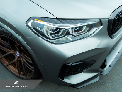 AutoTecknic Carbon Fiber Headlight Trim Set - F97 X3M | F98 X4M-Exterior-Silicon Valley Bimmer