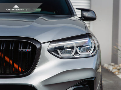 AutoTecknic Carbon Fiber Headlight Trim Set - G01 X3 | G02 X4-Exterior-Silicon Valley Bimmer