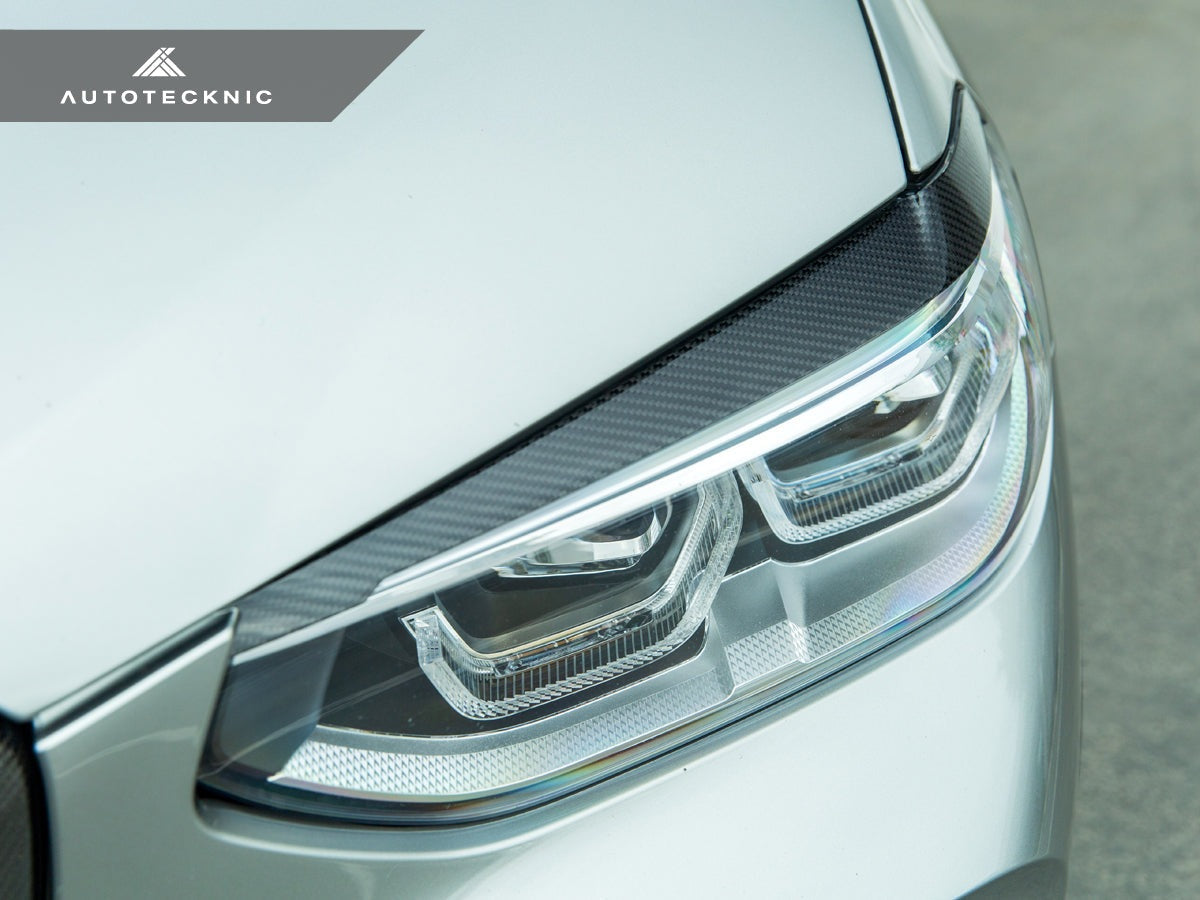 AutoTecknic Carbon Fiber Headlight Trim Set - G01 X3 | G02 X4-Exterior-Silicon Valley Bimmer