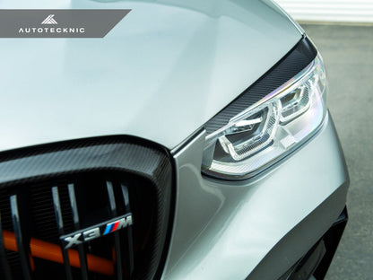 AutoTecknic Carbon Fiber Headlight Trim Set - G01 X3 | G02 X4-Exterior-Silicon Valley Bimmer