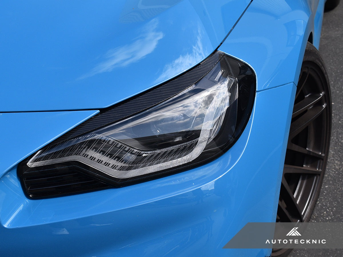 AutoTecknic Carbon Fiber Headlight Trim Set - G87 M2-Exterior-Silicon Valley Bimmer