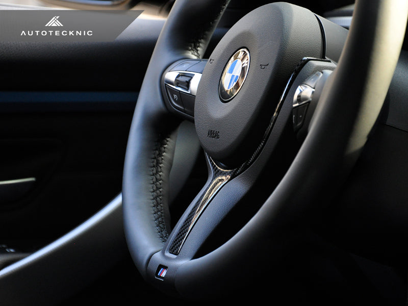 AutoTecknic Carbon Fiber M-Sport Steering Wheel Trim - F15 X5 | F16 X6-Interior-Silicon Valley Bimmer