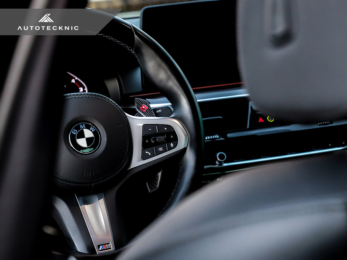 AutoTecknic Carbon Fiber Pole Position Shift Paddles - F90 M5-Interior-Silicon Valley Bimmer