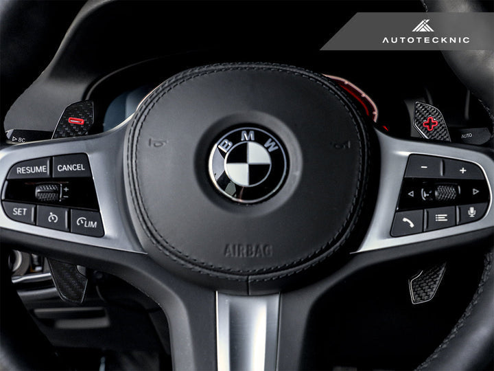 AutoTecknic Carbon Fiber Pole Position Shift Paddles - F95 X5M-Interior-Silicon Valley Bimmer