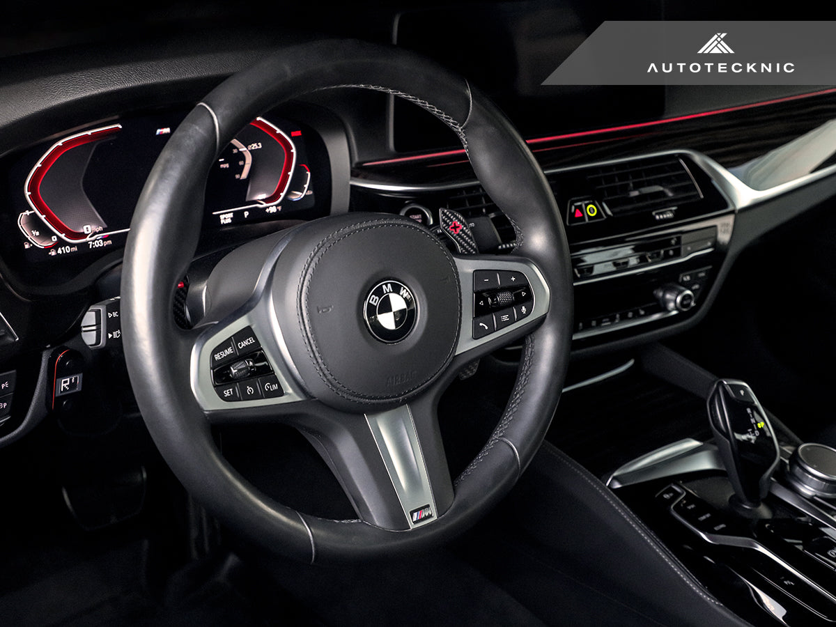 AutoTecknic Carbon Fiber Pole Position Shift Paddles - G30 5-Series-Interior-Silicon Valley Bimmer