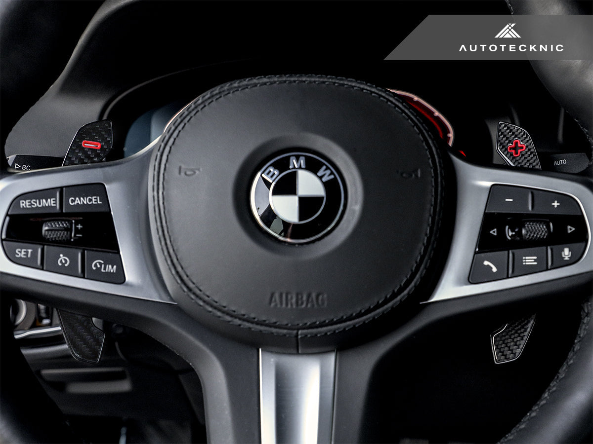 AutoTecknic Carbon Fiber Pole Position Shift Paddles - G30 5-Series-Interior-Silicon Valley Bimmer