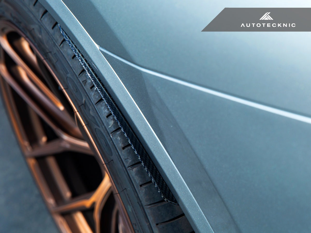 AutoTecknic Carbon Fiber Rear Splash Guards - F97 X3M | G01 X3-Exterior-Silicon Valley Bimmer