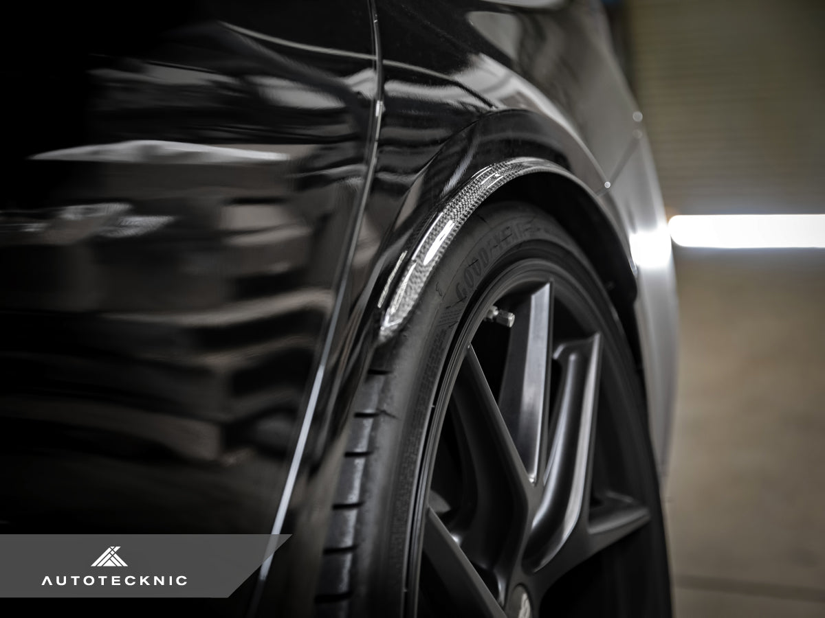 AutoTecknic Carbon Fiber Rear Wheel Arch Extension Set - G30 5-Series-Exterior-Silicon Valley Bimmer