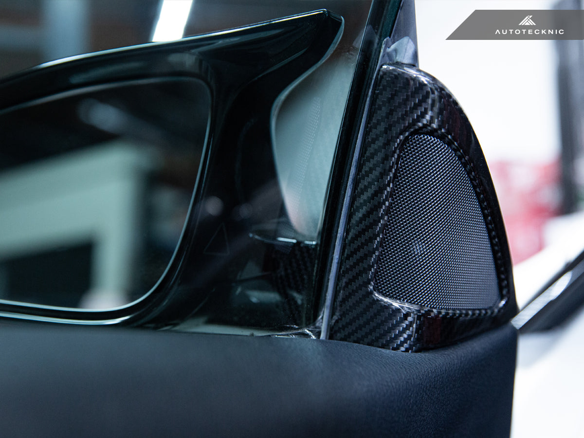 AutoTecknic Carbon Fiber Speaker Tweeter Cover - F32/ F33/ F36 4-Series-Interior-Silicon Valley Bimmer