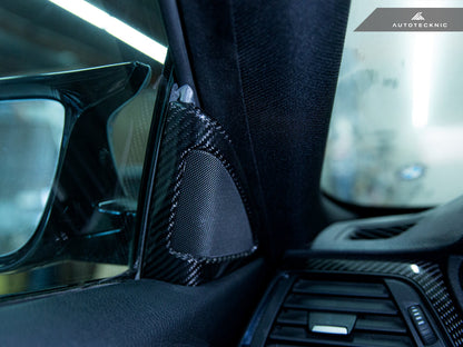 AutoTecknic Carbon Fiber Speaker Tweeter Cover - F32/ F33/ F36 4-Series-Interior-Silicon Valley Bimmer