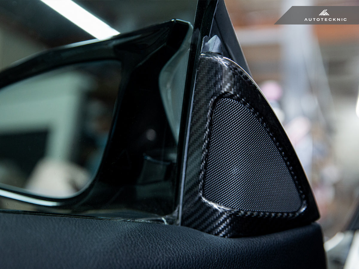 AutoTecknic Carbon Fiber Speaker Tweeter Cover - F32/ F33/ F36 4-Series-Interior-Silicon Valley Bimmer