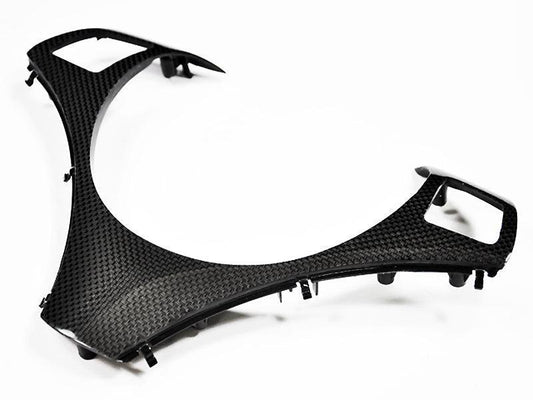 AutoTecknic Carbon Fiber Steering Wheel Trim - E90/ E92/ E93 3-Series/ E82 1-Series with Sport Package-Interior-Silicon Valley Bimmer