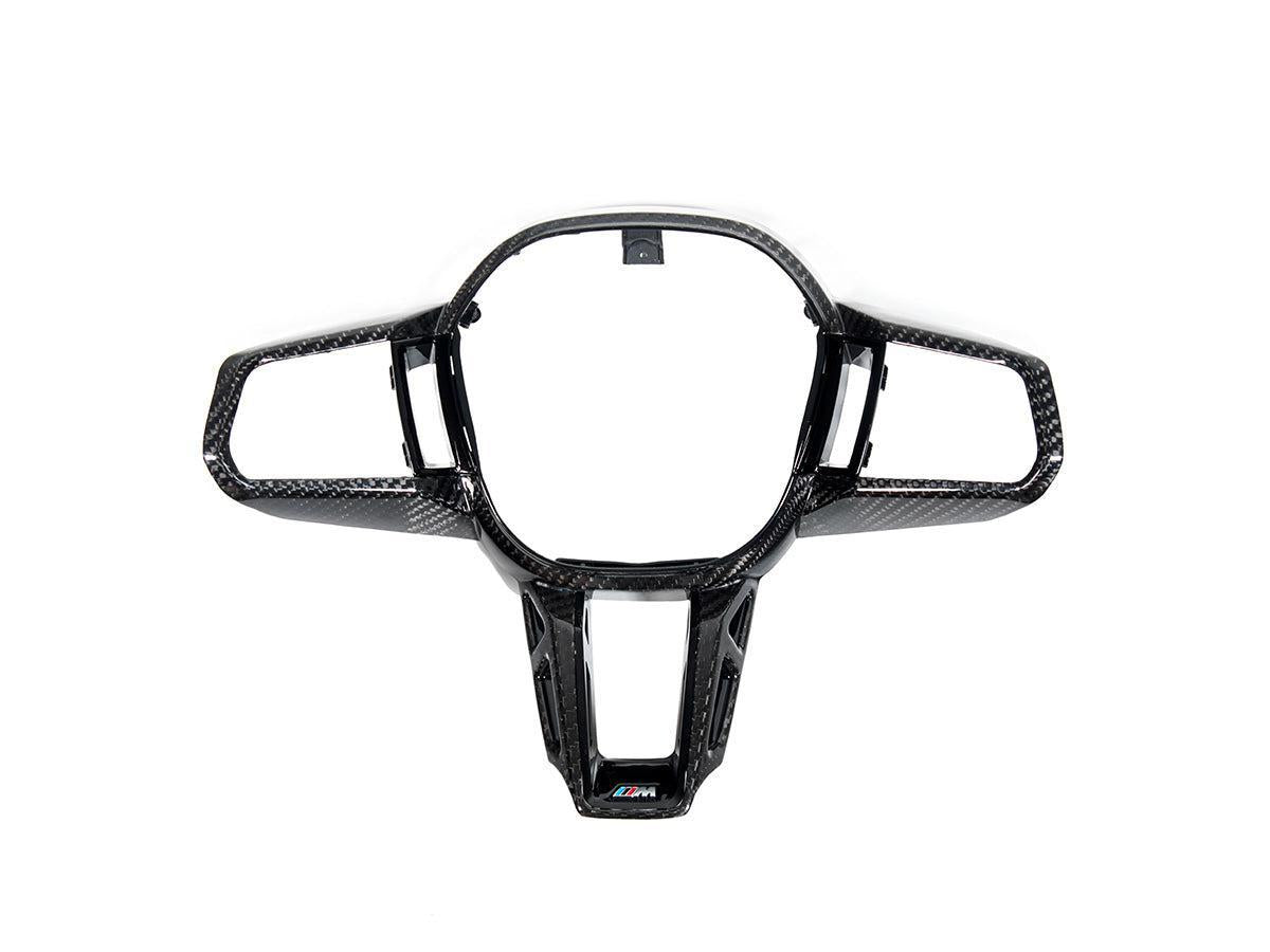 AutoTecknic Carbon Fiber Steering Wheel Trim - G60/ G61 5-Series-Interior-Silicon Valley Bimmer
