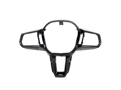 AutoTecknic Carbon Fiber Steering Wheel Trim - G60/ G61 5-Series-Interior-Silicon Valley Bimmer