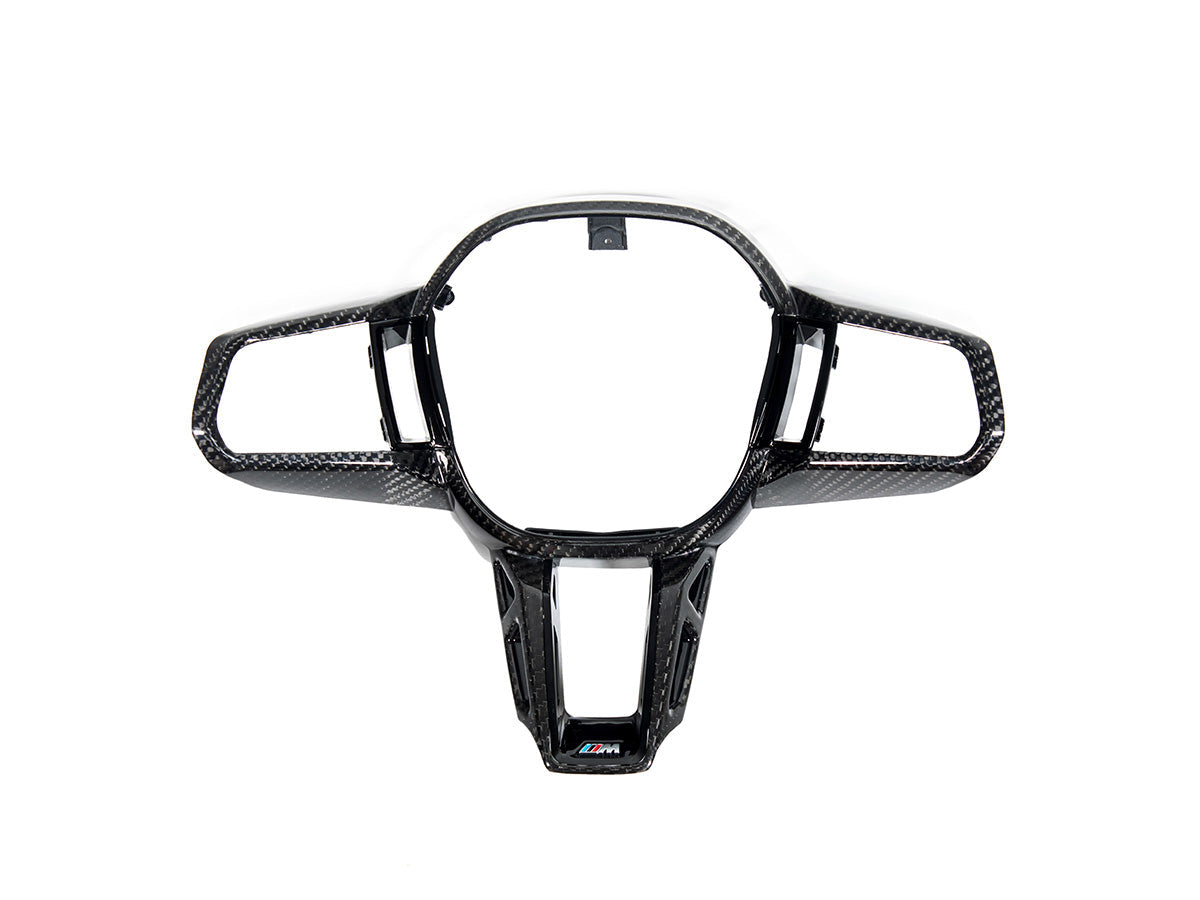 AutoTecknic Carbon Fiber Steering Wheel Trim - G90/ G99 M5-Interior-Silicon Valley Bimmer