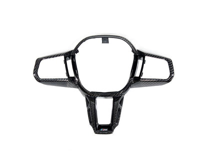 AutoTecknic Carbon Fiber Steering Wheel Trim - G90/ G99 M5-Interior-Silicon Valley Bimmer