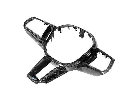 AutoTecknic Carbon Fiber Steering Wheel Trim - U11 X1 | U10 X2 M35i-Interior-Silicon Valley Bimmer