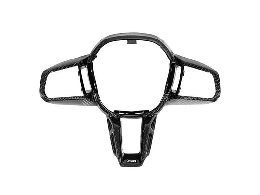 AutoTecknic Carbon Fiber Steering Wheel Trim - U11 X1 | U10 X2 M35i-Interior-Silicon Valley Bimmer