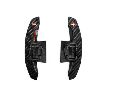 AutoTecknic Carbon Fiber V2 Pole Position Shift Paddles - BMW G9X M5 & More 2024-Up-Competition Shift Paddles-Silicon Valley Bimmer