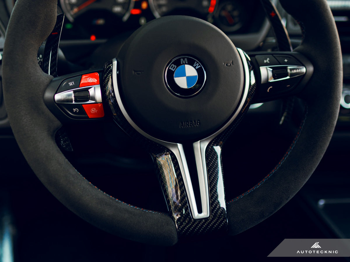 AutoTecknic Carbon Outer Steering Wheel Trim - F-Chassis M Vehicles-Interior-Silicon Valley Bimmer