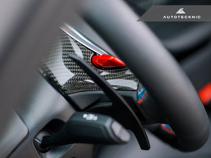 AutoTecknic Carbon Steering Wheel Top Cover - G14/ G15/ G16 8-Series-Interior-Silicon Valley Bimmer