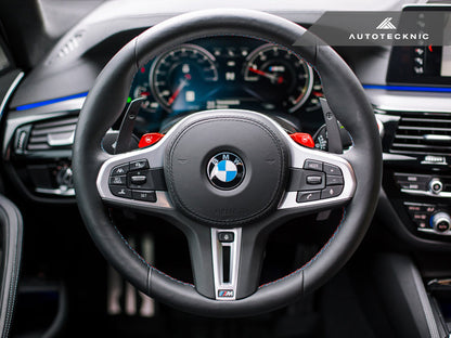 AutoTecknic Competition Shift Paddles - F90 M5 | G30 5-Series | G32 6-Series GT-Interior-Silicon Valley Bimmer