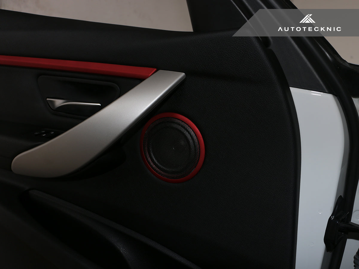 AutoTecknic Door Panel Speaker Mesh Cover Set - BMW F-Chassis-Interior-Silicon Valley Bimmer