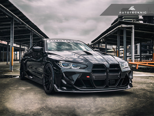 AutoTecknic Dry Carbon Avanzato Front Grille - G80 M3 | G82/ G83 M4-Exterior-Silicon Valley Bimmer