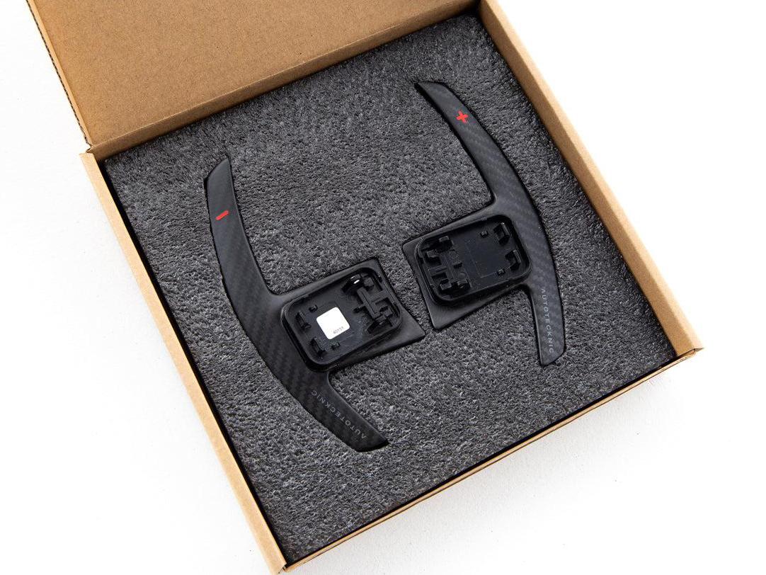 AutoTecknic Dry Carbon Battle Version Shift Paddles - A90 Supra 2020-Up-Interior-Silicon Valley Bimmer