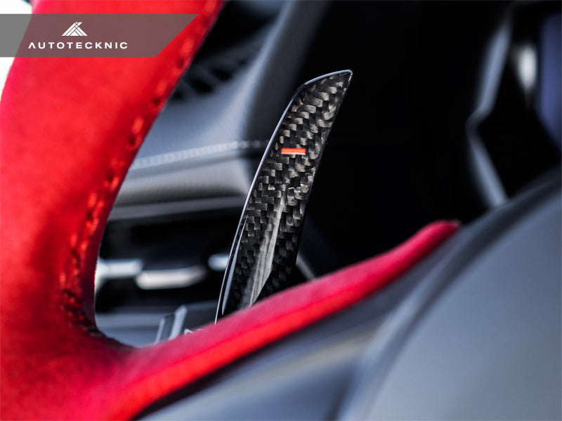 AutoTecknic Dry Carbon Battle Version Shift Paddles - A90 Supra 2020-Up-Interior-Silicon Valley Bimmer