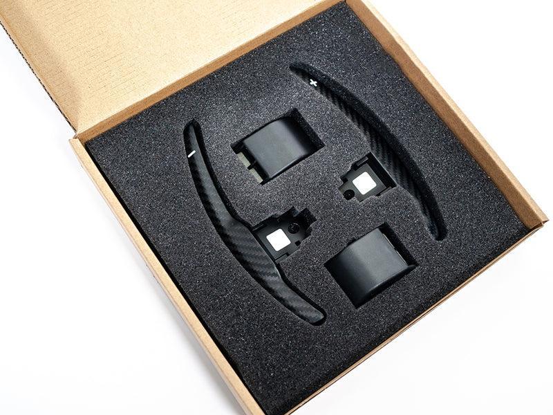 AutoTecknic Dry Carbon Battle Version Shift Paddles - F87 M2 | F80 M3 | F82/ F83 M4 | F10 M5 LCI | F06/ F12/ F13 M6 | F85 X5M | F86 X6M-Interior-Silicon Valley Bimmer