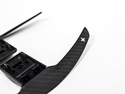 AutoTecknic Dry Carbon Battle Version Shift Paddles - F87 M2 | F80 M3 | F82/ F83 M4 | F10 M5 LCI | F06/ F12/ F13 M6 | F85 X5M | F86 X6M-Interior-Silicon Valley Bimmer