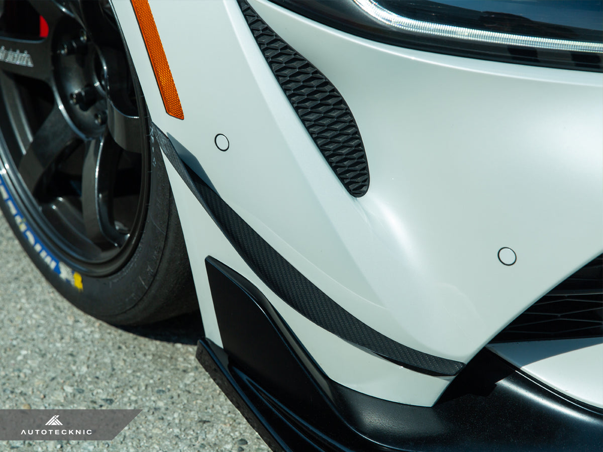 AutoTecknic Dry Carbon Canard Set - A90 Supra 2020-Up-Exterior-Silicon Valley Bimmer