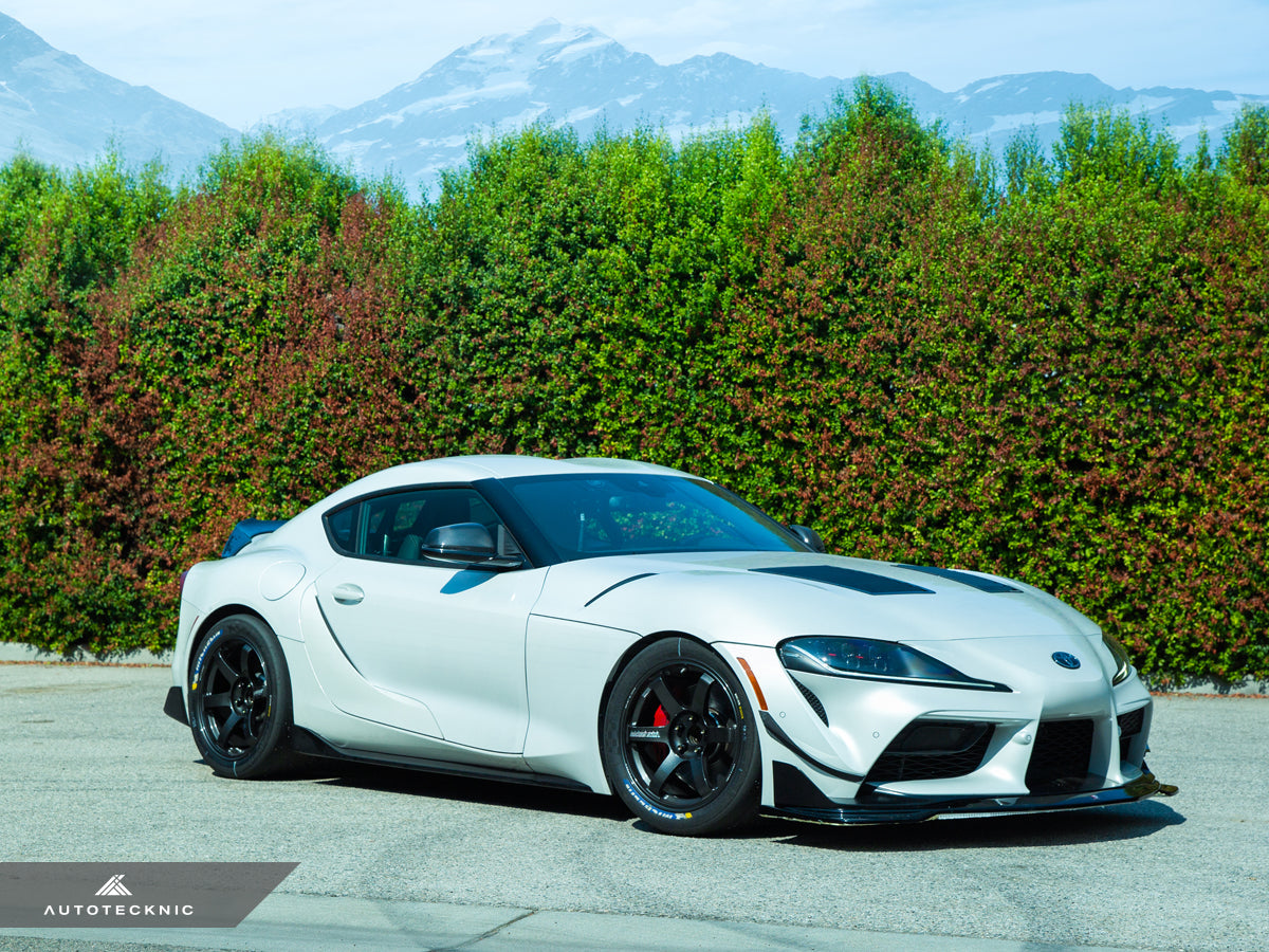 AutoTecknic Dry Carbon Canard Set - A90 Supra 2020-Up-Exterior-Silicon Valley Bimmer