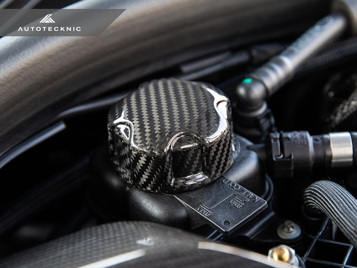 AutoTecknic Dry Carbon Charge Cooler Tank Cap Cover - F87 M2 Competition / M2 CS-Exterior-Silicon Valley Bimmer