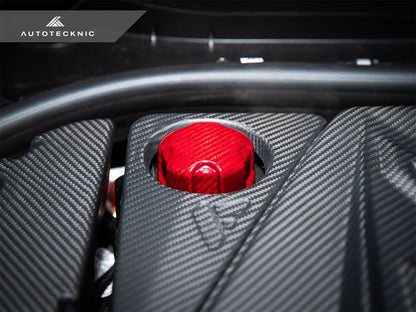 AutoTecknic Dry Carbon Charge Cooler Tank Cap Cover - F95 X5M | F96 X6M-Exterior-Silicon Valley Bimmer