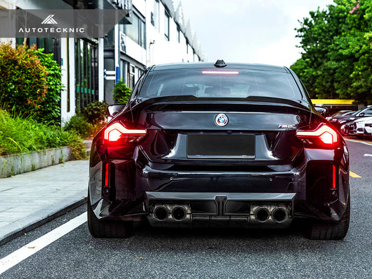 AutoTecknic Dry Carbon Circuit Sport Rear Diffuser - G87 M2-Exterior-Silicon Valley Bimmer