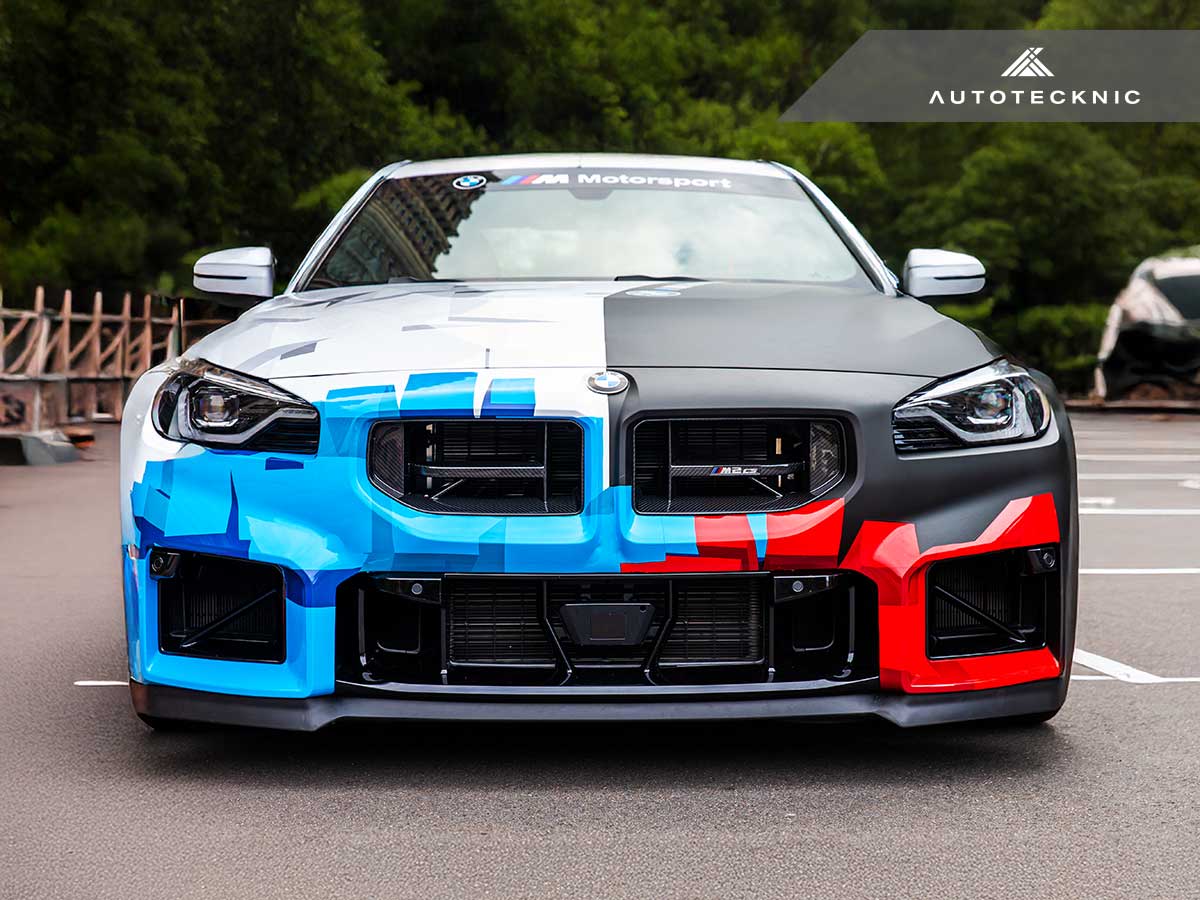 AutoTecknic Dry Carbon Club Sport Front Grille - G87 M2-Exterior-Silicon Valley Bimmer