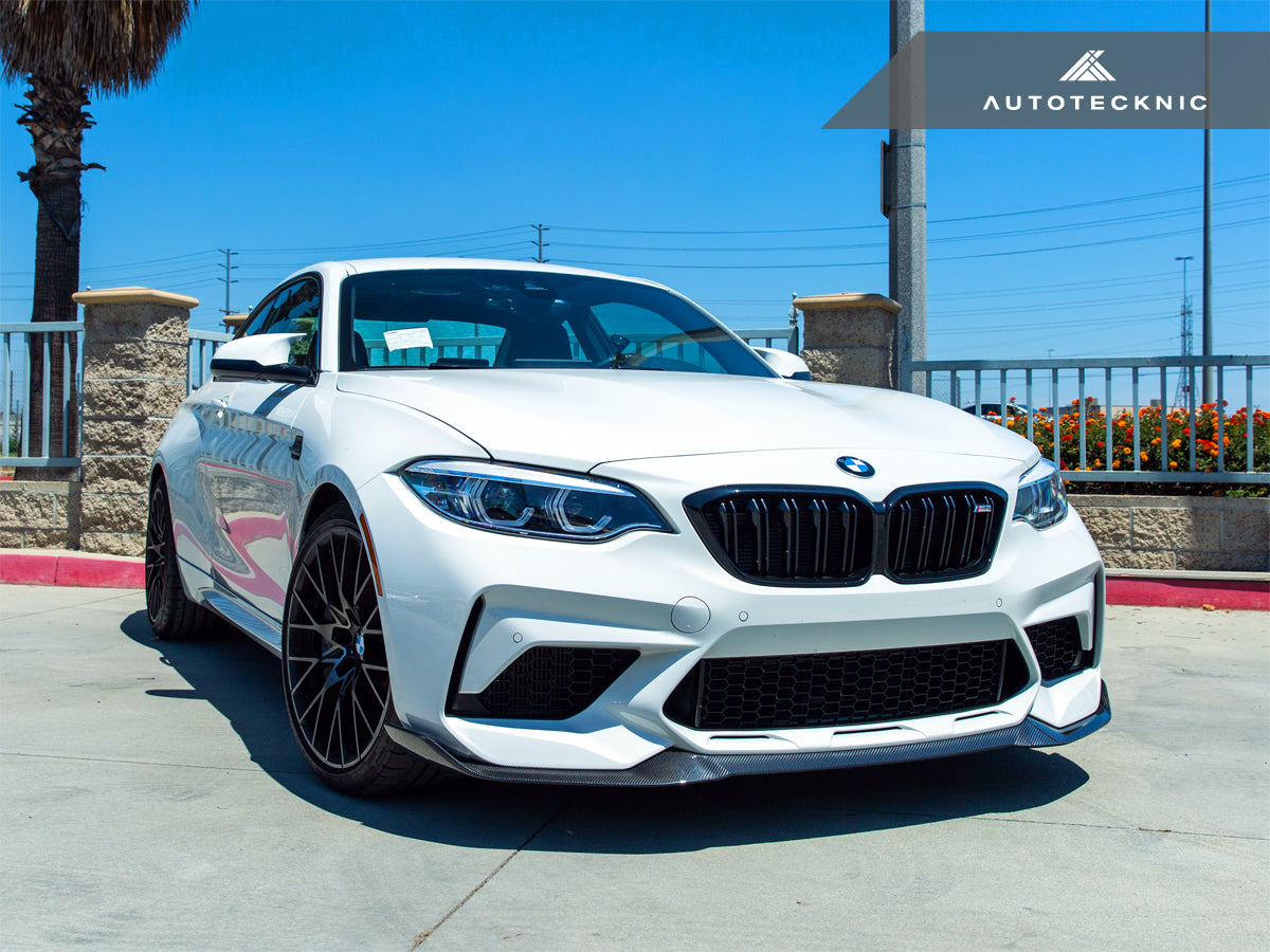 AutoTecknic Dry Carbon Competition Front Aero Lip - F87 M2 Competition-Exterior-Silicon Valley Bimmer