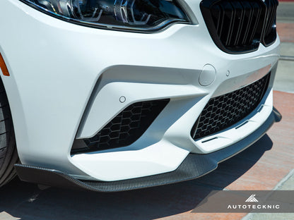 AutoTecknic Dry Carbon Competition Front Aero Lip - F87 M2 Competition-Exterior-Silicon Valley Bimmer