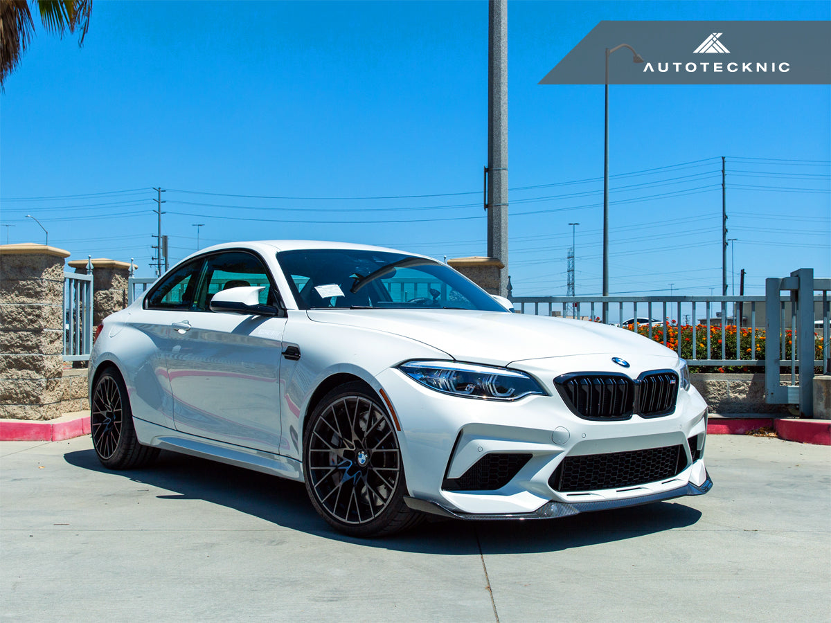 AutoTecknic Dry Carbon Competition Front Aero Lip - F87 M2 Competition-Exterior-Silicon Valley Bimmer